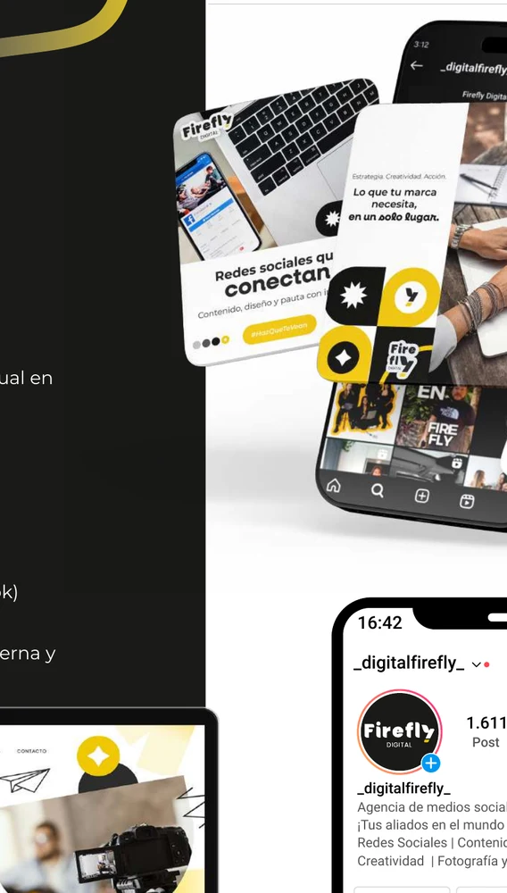 Digital presence mockup